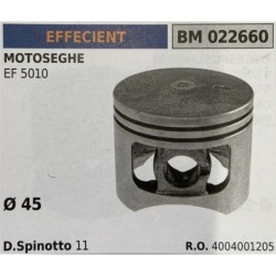 BRUMAR PISTONE COMPLETO EFFECIENT MOTOSEGHE EF 5010  Ø 45 DSpinotto 11  RO