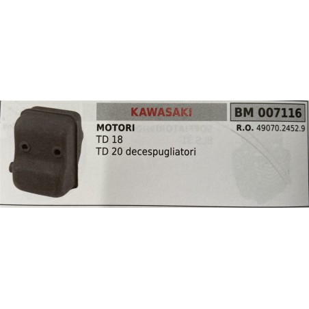 BRUMAR MARMITTA KAWASAKI  MOTORI TD 18  TD 20 decespugliatori  RO 4907024529