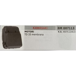BRUMAR MARMITTA KAWASAKI  MOTORI TD 33 membrana  RO 4907022469