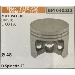 BRUMAR PISTONE COMPLETO EMAK  OLEO MAC  DYNAMAC  EFCO MOTOSEGHE OM 956 EFCO 156  Ø 48 DSpinotto 12  RO