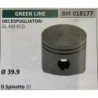 BRUMAR PISTONE COMPLETO GREEN LINE DECESPUGLIATORI GL 430 ECO  Ø 399 D Spinotto 10  RO