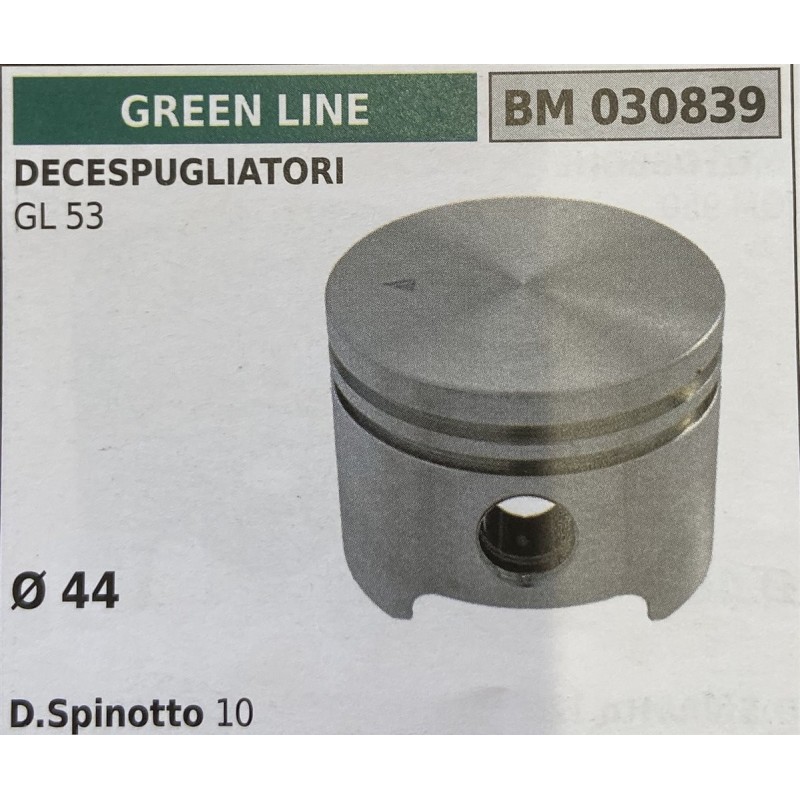 BRUMAR PISTONE COMPLETO GREEN LINE DECESPUGLIATORI GL 53  Ø 44 D Spinotto 10  RO