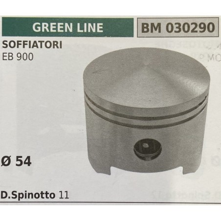 BRUMAR PISTONE COMPLETO GREEN LINE SOFFIATORI EB 900  Ø 54 D Spinotto 11  RO