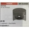 BRUMAR PISTONE COMPLETO HONDA MOTORI GX 35 (4 tempi)  Ø 39 2 segmenti + raschiaolio D Spinotto 8  RO