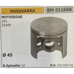 BRUMAR PISTONE COMPLETO HUSQVARNA MOTOSEGHE 254 254XP  Ø 45 D Spinotto 12  RO 503503701