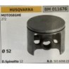 BRUMAR PISTONE COMPLETO HUSQVARNA MOTOSEGHE 272  Ø 52 D Spinotto 12  RO 503609803