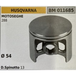BRUMAR PISTONE COMPLETO HUSQVARNA MOTOSEGHE 288  Ø 54 D Spinotto 13  RO