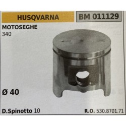 BRUMAR PISTONE COMPLETO HUSQVARNA MOTOSEGHE 340  Ø 40 D Spinotto 10  RO 530870171