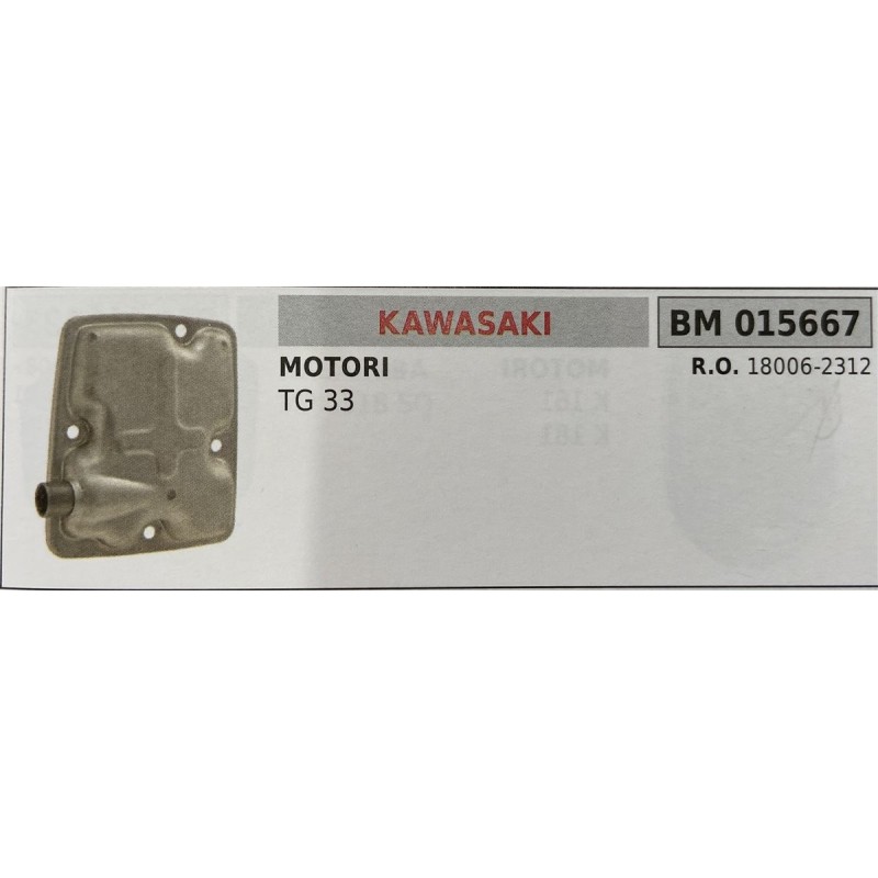 BRUMAR MARMITTA KAWASAKI  MOTORI TG 33  RO 180062312