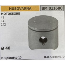 BRUMAR PISTONE COMPLETO HUSQVARNA MOTOSEGHE 41 141 142  Ø 40 D Spinotto 10  RO 530029982
