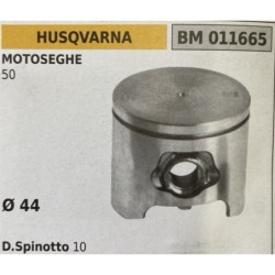 BRUMAR PISTONE COMPLETO HUSQVARNA MOTOSEGHE 50  Ø 44 D Spinotto 10  RO