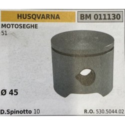 BRUMAR PISTONE COMPLETO HUSQVARNA MOTOSEGHE 51  Ø 45 D Spinotto 10  RO 530504402