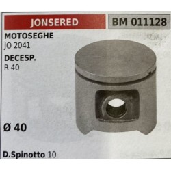 BRUMAR PISTONE COMPLETO JONSERED MOTOSEGHE JO 2041 DECESPUGLIATORI R 40  Ø 40 D Spinotto 10  RO