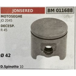 BRUMAR PISTONE COMPLETO JONSERED MOTOSEGHE JO 2045 DECESPUGLIATORI R 45  Ø 42 D Spinotto 10  RO