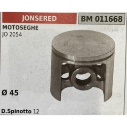 BRUMAR PISTONE COMPLETO JONSERED MOTOSEGHE JO 2045  Ø 45 D Spinotto 12  RO