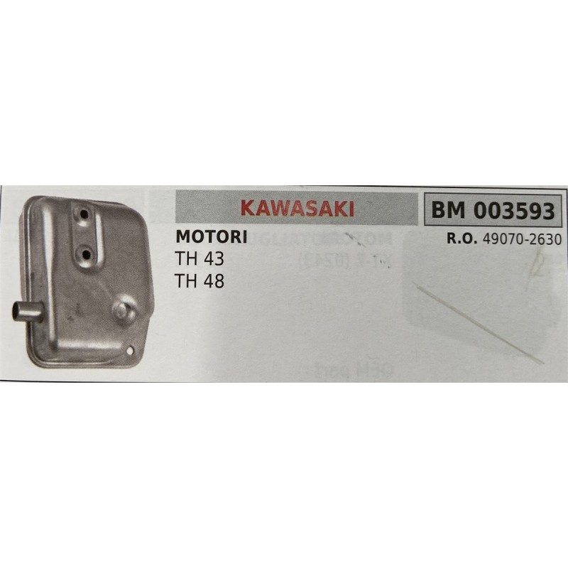 BRUMAR MARMITTA KAWASAKI  MOTORI TH 43 TH 48  RO 490702630