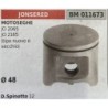 BRUMAR PISTONE COMPLETO JONSERED MOTOSEGHE JO 2065 JO 2165 (tipo nuovo e vecchio)  Ø 48 D Spinotto 12  RO