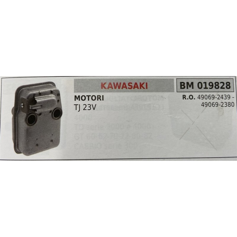 BRUMAR MARMITTA KAWASAKI  MOTORI TJ 23V  RO 490692439  490692380