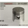 BRUMAR PISTONE COMPLETO KAWASAKI MOTORI TH 23 TG 24  Ø 32 D Spinotto 8  RO 130012145