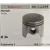 BRUMAR PISTONE COMPLETO KAWASAKI MOTORI TH 26  Ø 34 D Spinotto 8  RO 130012146