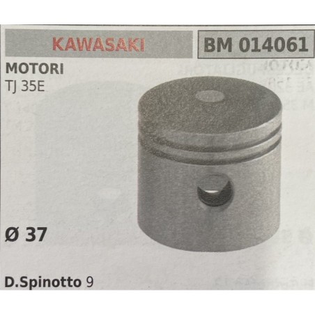 BRUMAR PISTONE COMPLETO KAWASAKI MOTORI TJ 35E  Ø 37 D Spinotto 9  RO
