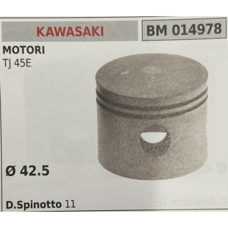 BRUMAR PISTONE COMPLETO KAWASAKI MOTORI TJ 45E  Ø 425 D Spinotto 11  RO