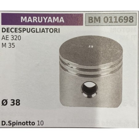 BRUMAR PISTONE COMPLETO MARUYAMA DECESPUGLIATORI AE 320 M 35  Ø 38 D Spinotto 10  RO