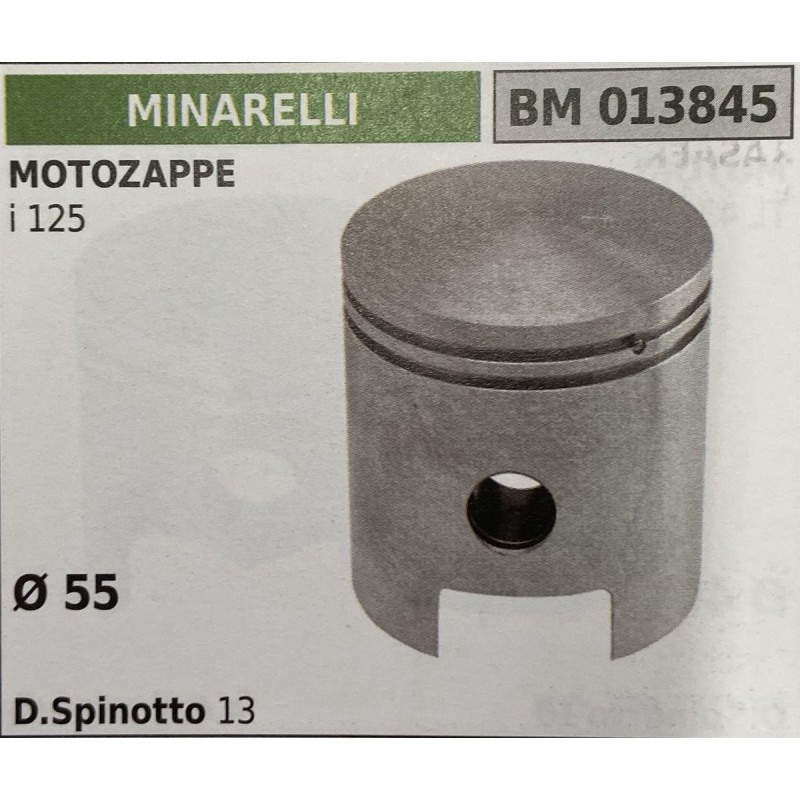 BRUMAR PISTONE COMPLETO MINARELLI MOTORI i 125  Ø 55 D Spinotto 13  RO