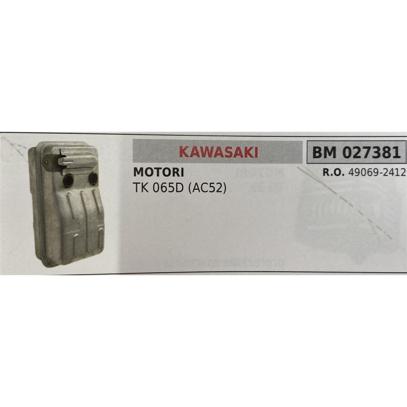 BRUMAR MARMITTA KAWASAKI  MOTORI TK 065D (AC52)  RO 490692412