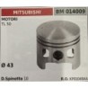 BRUMAR PISTONE COMPLETO MITSUBISHI MOTORI TL 50  Ø 43  D Spinotto 10  RO KP01049AA