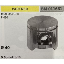 BRUMAR PISTONE COMPLETO PARTNER MOTOSEGHE P 410  Ø 40  D Spinotto 10  RO