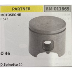 BRUMAR PISTONE COMPLETO PARTNER MOTOSEGHE P 543  Ø 46  D Spinotto 10  RO