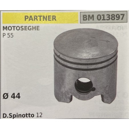 BRUMAR PISTONE COMPLETO PARTNER MOTOSEGHE P 55  Ø 44  D Spinotto 12  RO