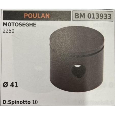 BRUMAR PISTONE COMPLETO POULAN MOTOSEGHE 2250  Ø 41  D Spinotto 10  RO