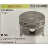 BRUMAR PISTONE COMPLETO PROGREEN RASAERBA PY 16 C  Ø 56 2 segmenti + raschiaolio D Spinotto 14  RO