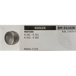 BRUMAR MARMITTA KOHLER  MOTORI K 241  K 321 K 532  K 582  filetto: 1""14 RO 275679S