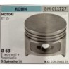 BRUMAR PISTONE COMPLETO ROBIN MOTORI EY 15  Ø 63 2 segmenti + raschiaolio D Spinotto 14  RO 2262340103
