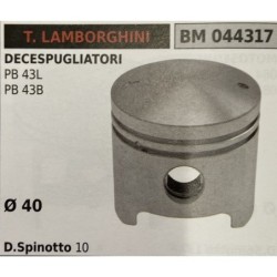 BRUMAR PISTONE COMPLETO T LAMBORGHINI DECESPUGLIATORI PB 43L PB 43B  Ø 40 D Spinotto 10 RO
