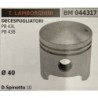 BRUMAR PISTONE COMPLETO T LAMBORGHINI DECESPUGLIATORI PB 43L PB 43B  Ø 40 D Spinotto 10 RO