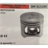 BRUMAR PISTONE COMPLETO ZENOAH  KOMATSU  RED MAX MOTOSEGHE 4500   Ø 43 D Spinotto 11 RO