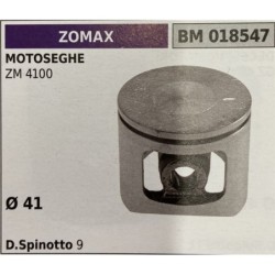 BRUMAR PISTONE COMPLETO ZOMAX MOTOSEGHE ZM 4100   Ø 41 D Spinotto 9 RO