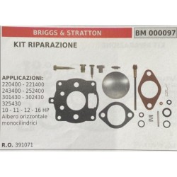 BRUMAR MEMBRANAKIT RIPARAZIONE BRIGGS & STRATTON  KIT RIPARAZIONE  APPLICAZIONI 220400  221400 243400  252400 301430  302430 32