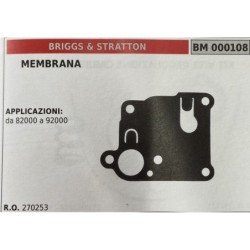 BRUMAR MEMBRANAKIT RIPARAZIONE BRIGGS & STRATTON  MEMBRANA  APPLICAZIONI da 82000 a 92000   RO 270253
