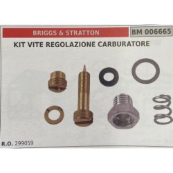 BRUMAR MEMBRANAKIT RIPARAZIONE BRIGGS & STRATTON  KIT VITE REGOLAZIONE CARBURATORE   RO 299059