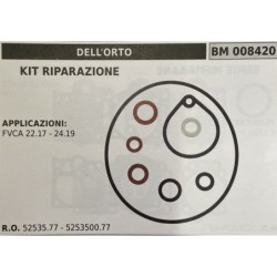 BRUMAR MEMBRANAKIT RIPARAZIONE DELL'ORTO  KIT RIPARAZIONE  APPLICAZIONI FVCA 2217  2419   RO 5253577  525350077