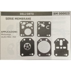 BRUMAR MEMBRANAKIT RIPARAZIONE DELL'ORTO  SERIE MEMBRANE  APPLICAZIONI Motosega OLEO MAC 350   RO