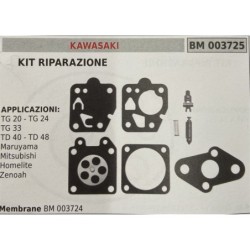 BRUMAR MEMBRANAKIT RIPARAZIONE KAWASAKI  KIT RIPARAZIONE  APPLICAZIONI TG 20  TG 24 TG 33 TD 40  TD 48 Maruyama Mitsubishi Home