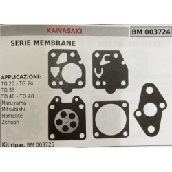 BRUMAR MEMBRANAKIT RIPARAZIONE KAWASAKI  SERIE MEMBRANE  APPLICAZIONI TG 20  TG 24 TG 33 TD 40  TD 48 Maruyama Mitsubishi Homel