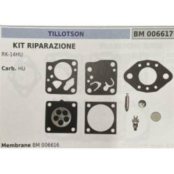 BRUMAR MEMBRANAKIT RIPARAZIONE TILLOTSON  KIT RIPARAZIONE RK14HU  Carb HU  Membrane BM 006616