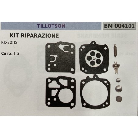 BRUMAR MEMBRANAKIT RIPARAZIONE TILLOTSON  KIT RIPARAZIONE RK20HS  Carb HS  RO